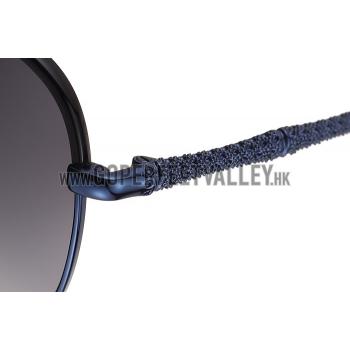 Replica Gucci Ultra-light Aviator Blue Frame Sunglasses 308203