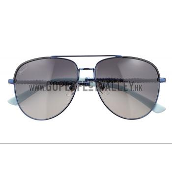 Replica Gucci Ultra-light Aviator Blue Frame Sunglasses 308203