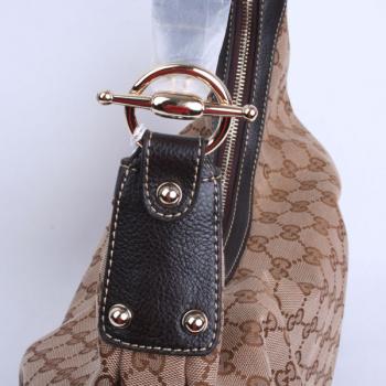 Gucci Hobo bags 211966 Khaki Large Cross Body Bag Replica