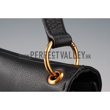 Gucci Marmont Leather Shoulder Bag Black Replica