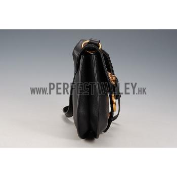 Gucci Marmont Leather Shoulder Bag Black Replica