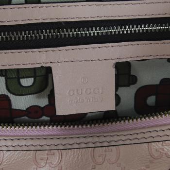 Cheap Gucci  Handle bags 193603 Pink Cow Leather Ladies Bag