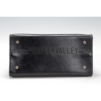 Gucci Black Leather Work Bag 607332