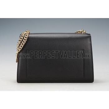 Gucci Padlock Leather Shoulder Bag Black