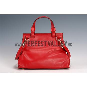 Gucci Bamboo Daily  Handle Red Bag