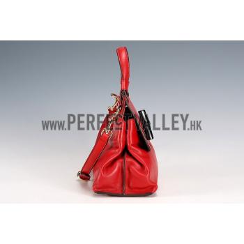 Gucci Bamboo Daily  Handle Red Bag