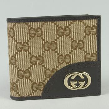 Gucci Wallet 146223 Canvas Wallet Unisex