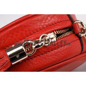 Gucci Soho Leather Mini Chain Bag Red 607946 Replica