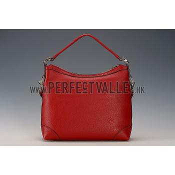 Gucci Miss GG Leather Hobo Dark Red