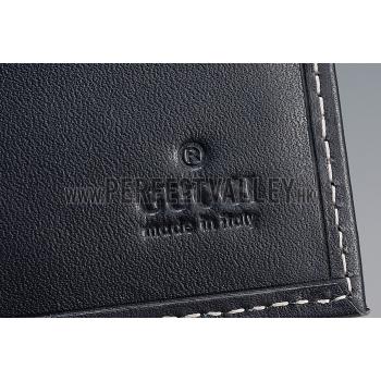 Gucci Supreme Web Bi-Fold Wallet Blue