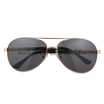 Cheap Gucci Aviator Wrap Gold Frame Sunglasses 308209