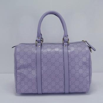 Cheap Gucci  Handle bags 193603 Purple Canvas HandBags Replica