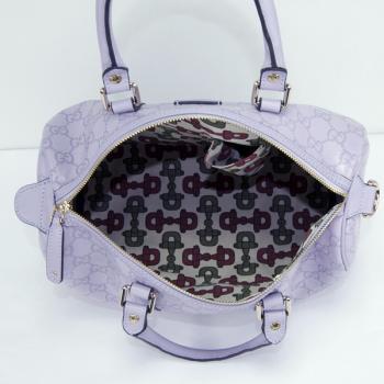 Cheap Gucci  Handle bags 193603 Purple Canvas HandBags Replica