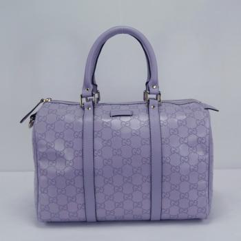 Cheap Gucci  Handle bags 193603 Purple Canvas HandBags Replica