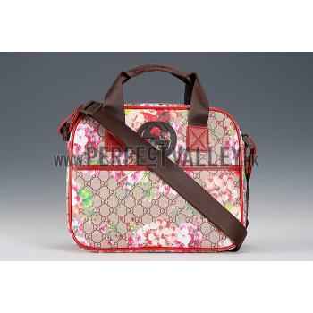 Cheap Gucci GG Supreme Blooms Red Print Light Duffle Bag 18926984