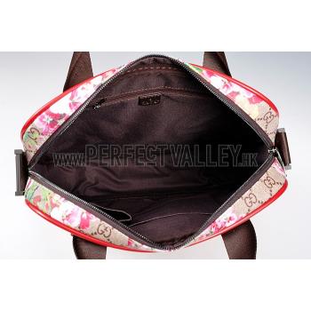 Cheap Gucci GG Supreme Blooms Red Print Light Duffle Bag 18926984