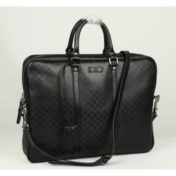 Quality Gucci Travel Cases 201480 Black Lambskin Large Bag