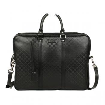 Quality Gucci Travel Cases 201480 Black Lambskin Large Bag