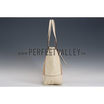 Gucci GG Supreme Canvas And Beige Leather Tote 18926776