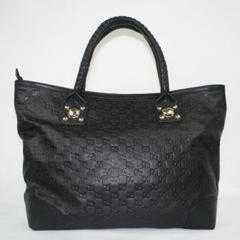 Gucci Tote bags 232954 Black Cow Leather HandBags