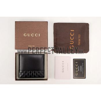 Gucci Bi-Fold Wallet With Microguccissima Detail