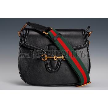 Gucci Lady Web Medium Shoulder Bag Black 18926780