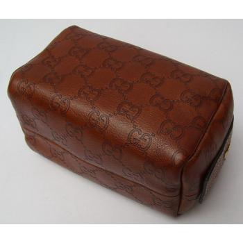 Cheap Gucci Cosmetic Cases 153228 Brown Makeup Bags Ladies