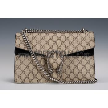 Replica Gucci Dionysus GG Supreme Canvas And Black Suede Trim Small Bag 18926785