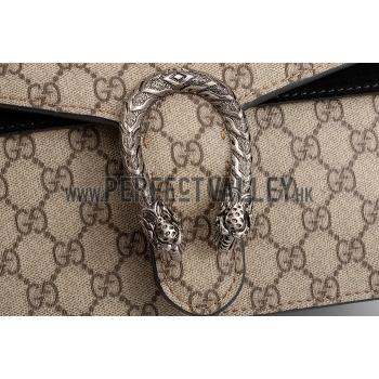 Replica Gucci Dionysus GG Supreme Canvas And Black Suede Trim Small Bag 18926785