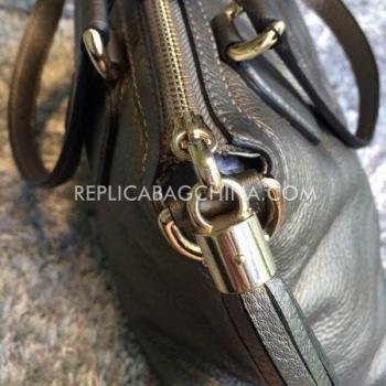 Cheap Gucci Calfskin Handbag Coffee