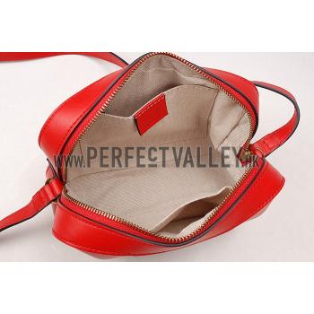 Replica Gucci Bee Detail Red Leather Bag