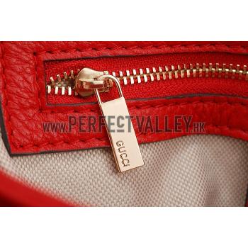 Gucci Marmont Leather Shoulder Bag Red