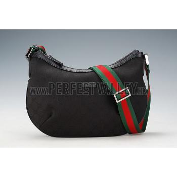 Gucci Original GG Canvas Messenger Bag Black Replica