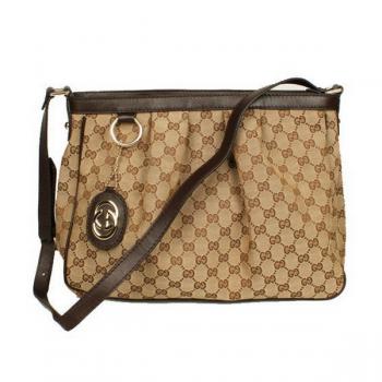 Gucci Messenger bags 296834 Apricot Canvas Messenger Bag