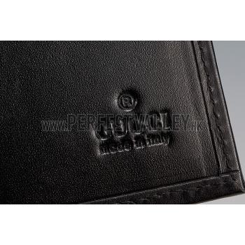 Gucci Supreme Bi-Fold Canvas Wallet Black