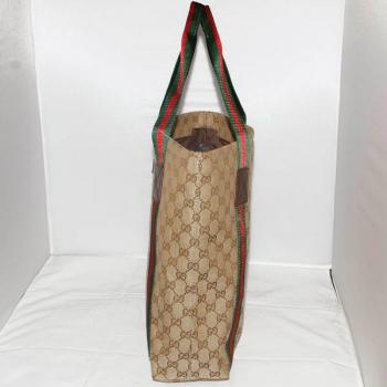 Gucci Tote bags 189669 Khaki Canvas Medium Bag Replica