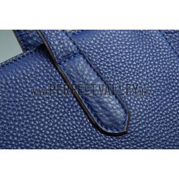 Cheap Gucci Swing Leather Tote Dark Blue Medium 607683