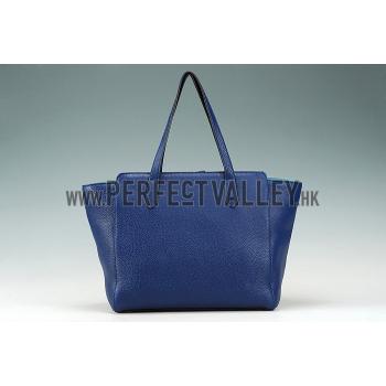 Cheap Gucci Swing Leather Tote Dark Blue Medium 607683