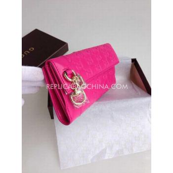 Gucci Wallet Clutch Red Calfskin