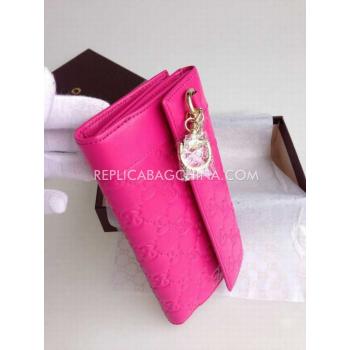 Gucci Wallet Clutch Red Calfskin