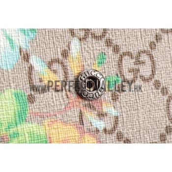 Replica Gucci Green Blooms Supreme Canvas Wallet