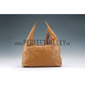 Gucci Soho Large Hobo with Embossed Interlocking G Tan Replica