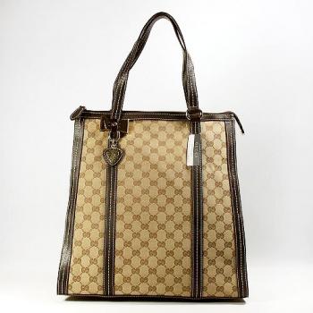 Gucci Tote bags 181491 Apricot Canvas HandBags