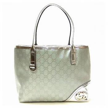 Cheap Gucci Tote bags 169946 Silver Canvas Large Bags