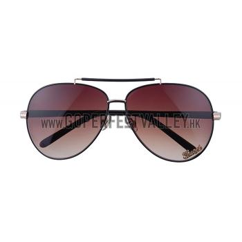 Gucci Aviator With Gucci Logo Black Sunglasses 307824