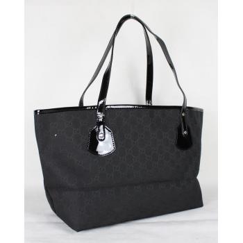 Cheap Gucci Tote bags 211975 Black Canvas Medium Bags