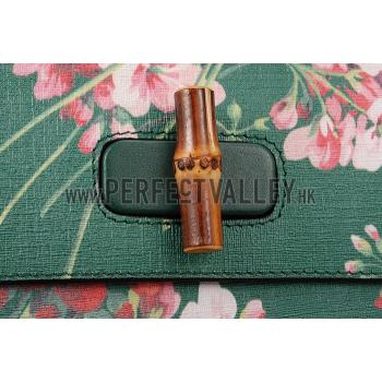 Replica Gucci Bamboo Daily Blooms Bag Emerald Green