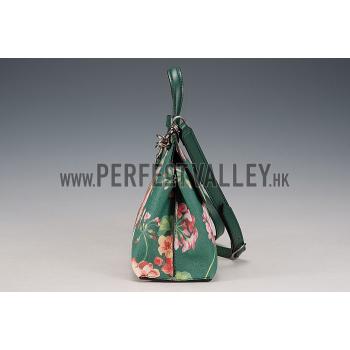 Replica Gucci Bamboo Daily Blooms Bag Emerald Green