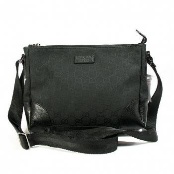 Gucci Messenger bags 114273 Black Canvas Small Handbag