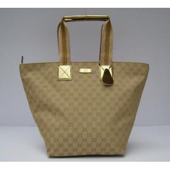 Gucci Tote bags 131231 Gold Canvas Ladies Bags